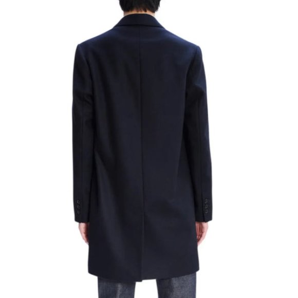 A.P.C. Men's Visconti Coat in Navy Blue Size M - Picture 2 of 9